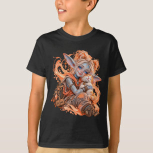 Camiseta Afeição / Pequeno Amigo / Pêssego