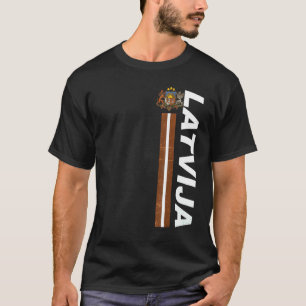 Camiseta Afetação do Orgulho Nacional da Letónia