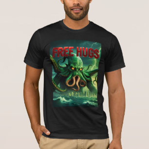 Camiseta Afetação Gratuita do Halloween Eldritch Cthulhu Ha