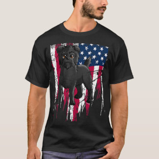 Camiseta Affenpinscher American Flag USA Awo