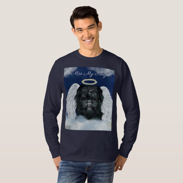 Camiseta Affenpinscher Anjo   (Frente Completa)