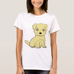 Camiseta affenpinscher desenho animado bege