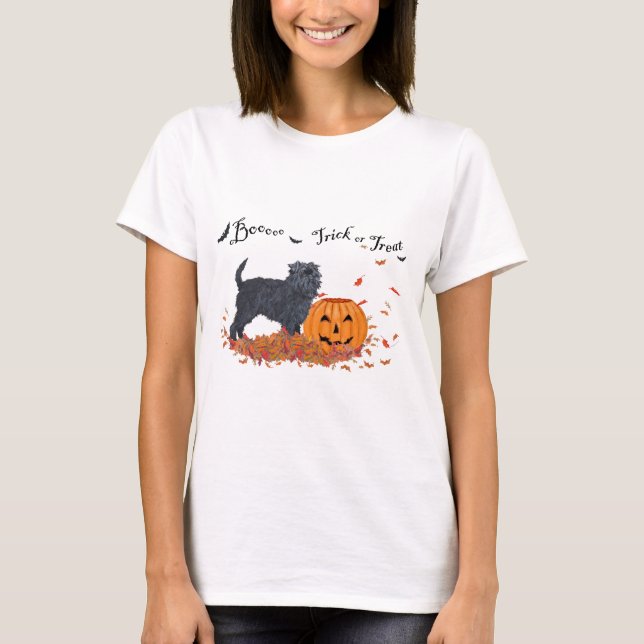 Camiseta Affenpinscher Halloween (Frente)
