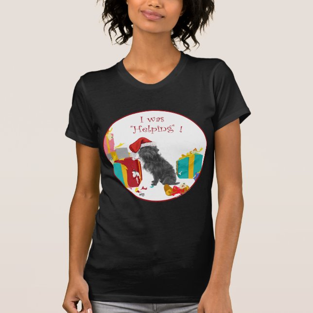 Camiseta Affenpinscher Natal (Frente)