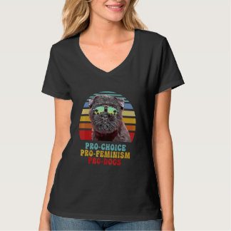 Camiseta Affenpinscher Pró-Escolha Pró-Feminismo Pró-Cães