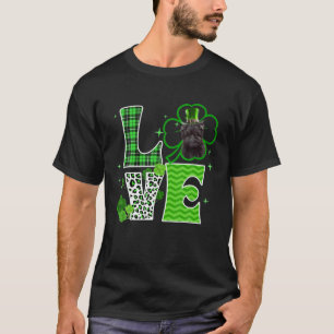 Camiseta Affenpinscher Shamrock Lucky Clover Rua Irlandesa