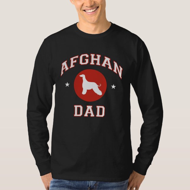 Camiseta Afghan Hound Dad (Frente)