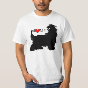 Camiseta Afghan Hound I Love (Heart) my