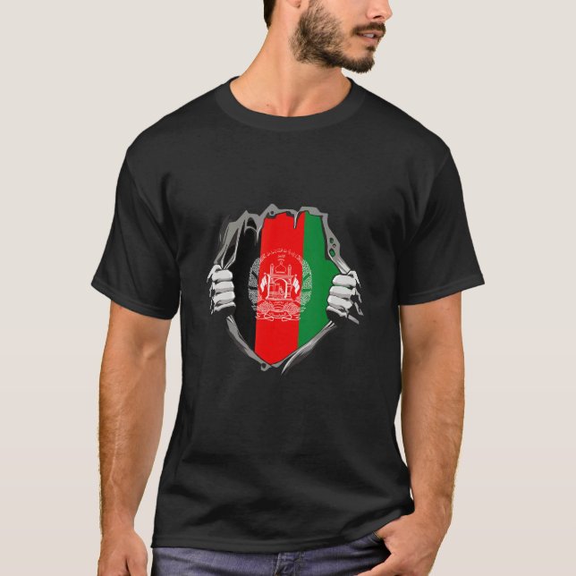 Camiseta Afghanistan flag (Frente)