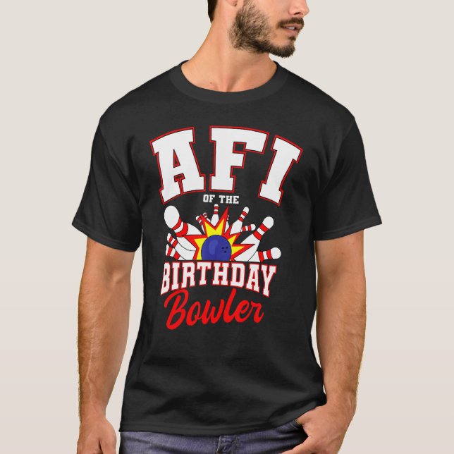 Camiseta Afi Da Festa De Boliche De Boate De Aniversário Ce (Frente)