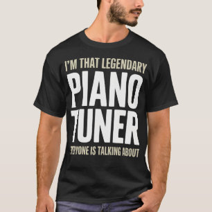 Camiseta Afinador de Piano Autônomo Piano