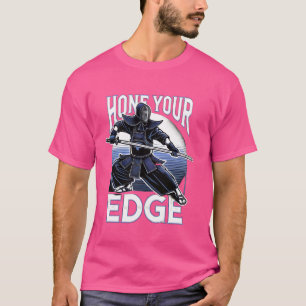 Camiseta Afine sua borda Kendo Arte Marcial Japonesa Design