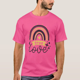 Camiseta Afirmação de Citação Positiva Motivacional Rainbow