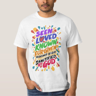Camiseta Afirmação divina: Abrangendo a identidade espiritu