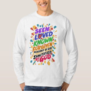 Camiseta Afirmação divina: Abrangendo a identidade espiritu