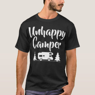 Camiseta Afirmação infeliz do acampamento Pun Camp Engraçad