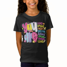 Afirmação "KIND BRAVE FORTE AMADO"