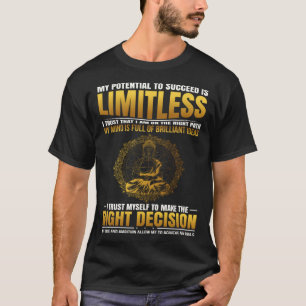 Camiseta Afirmação Positiva - Buda Mantra com Sucesso