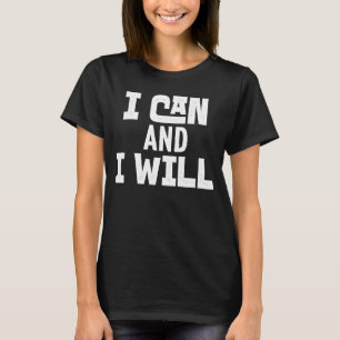 Camiseta Afirmação Positiva Poderosa Motivacional Eu posso