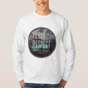 Camiseta afirmações de inspiração diária para a vida
