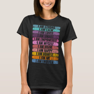 Camiseta Afirmações Incríveis De Automotivação Para A Human