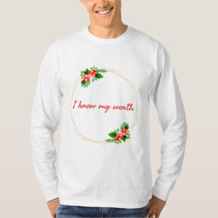 Camiseta afirmações motivacionais para a vida