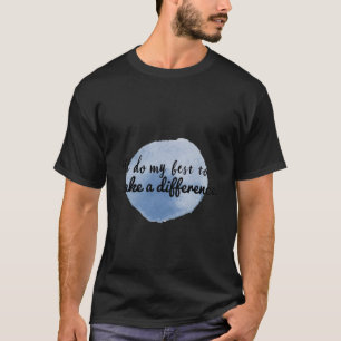 Camiseta afirmações motivacionais para autoapreciação