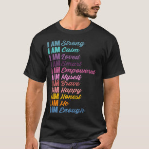 Camiseta Afirmações Motivacionais Pessoais Otimistas Humani