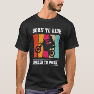 Camiseta Afirmações Para Homens De Motocicletas Amigos Fami