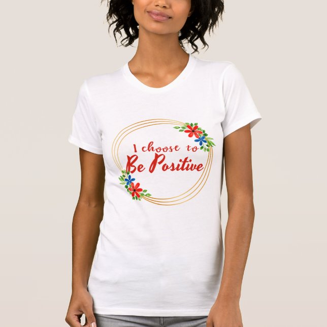 Camiseta afirmações positivas citações para autoaceitação (Frente)