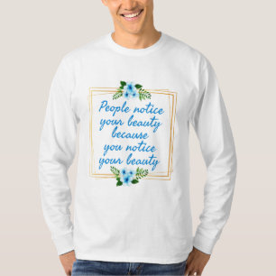 Camiseta afirmações positivas citam