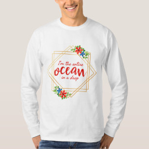 Camiseta afirmações positivas de autoaceitação