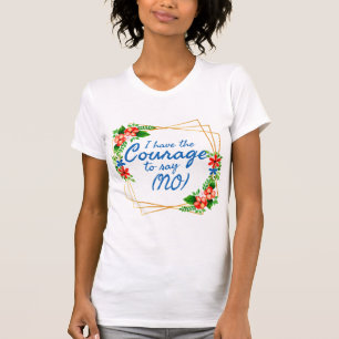 Camiseta afirmações positivas para ansiedade e amor próp