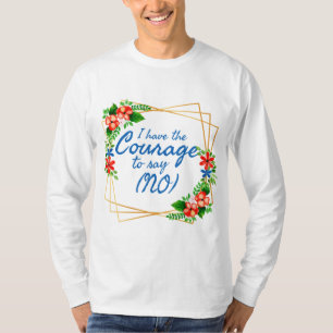 Camiseta afirmações positivas para ansiedade e amor próprio