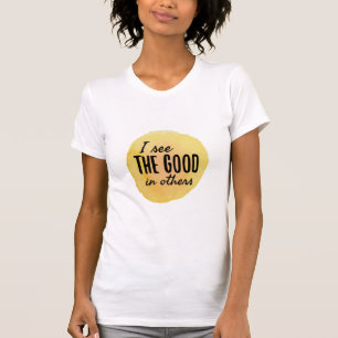 Camiseta afirmações positivas para atingir os objetivos