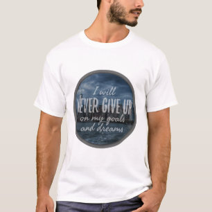 Camiseta afirmações positivas para automelhoria