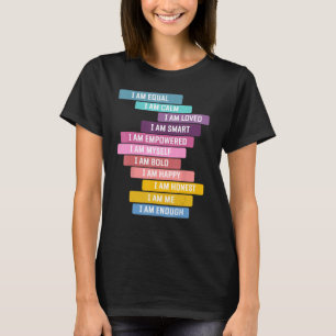 Camiseta Afirmações Positivas Para O Conjunto De Modos De C