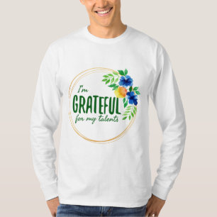 Camiseta afirmações positivas para o trabalho