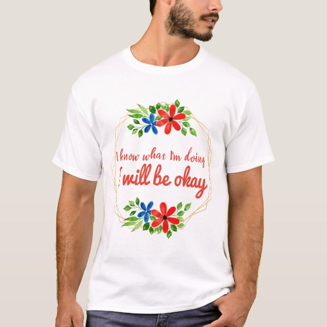 Camiseta afirmações vívidas positivas para o trabalho e o a (Frente)