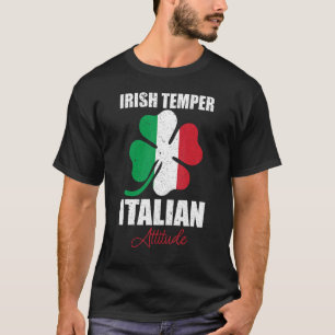 Camiseta Afirmando A Atitude Italiana Do Irlandês Temper Pa