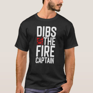 Camiseta Afirmando que o Capitão de Bombeiros é Esposa
