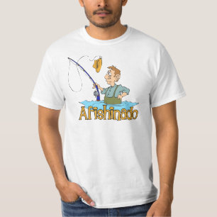 Camiseta Afishinado de pesca engraçado