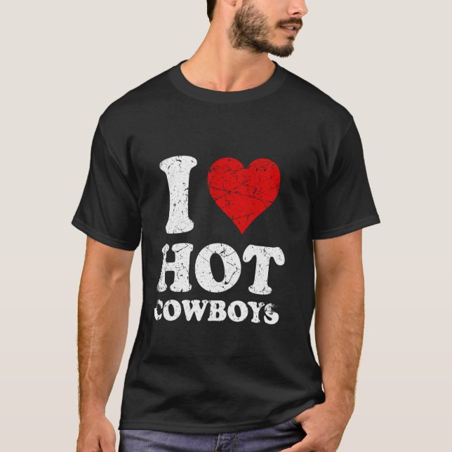 Camiseta Aflito Eu Amo Caubóis Quentes (Frente)