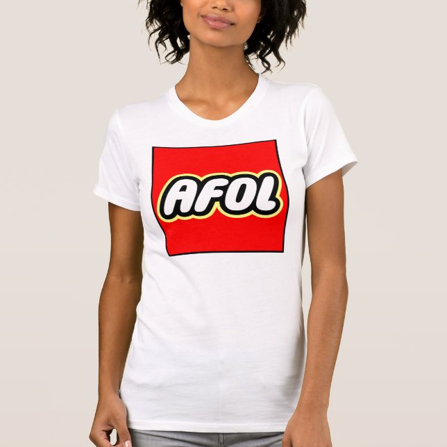 Camiseta AFOL - grande para mulheres (Frente)