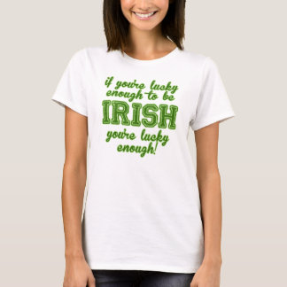 Camiseta Afortunado para ser irlandês
