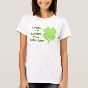Camiseta Afortunado para ser trevo irlandês amado