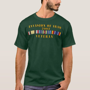 Camiseta AFR Iraque Invasão Veteran w ARR GWOTGWOTEM