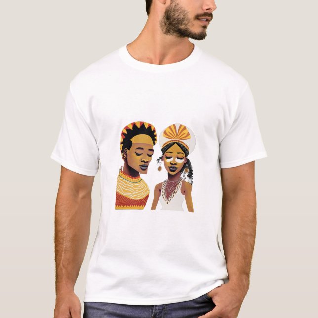 Camiseta AfRAkan King & Queen (Frente)