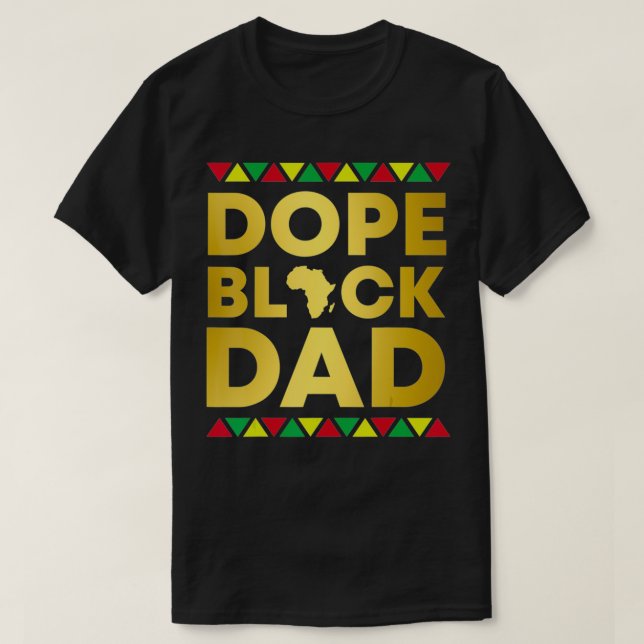 Camiseta África Afrocêntrica do Pai Negro sem desculpas (Frente do Design)