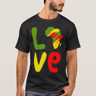 Camiseta África Ama África África Ama Africano